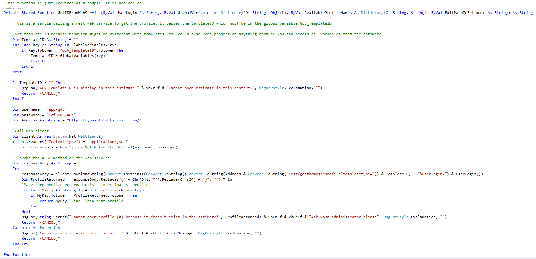GetIDFromWebService